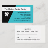Carte De Visite Conception moderne d'un bureau dentaire (Devant / Derrière)