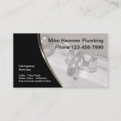 Carte De Visite Conception moderne d'un robinet de lavabo en plomb (Devant)