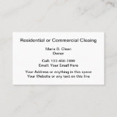 Carte De Visite Conception moderne d'Unque de services de (Dos)