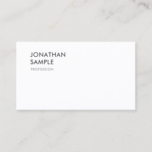 Carte De Visite Conception Moderne Élégante Smart Simple Minimalis (Devant)