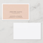 Carte De Visite Conception moderne et élégante des couleurs profes (Devant / Derrière)