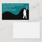 Carte De Visite Conception moderne professionnelle de peintre de (Devant / Derrière)