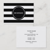 Carte De Visite Conception moderne professionnelle de rayures (Devant / Derrière)