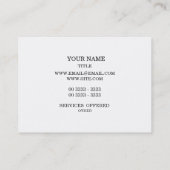 Carte De Visite Conception moderne professionnelle de rayures (Dos)