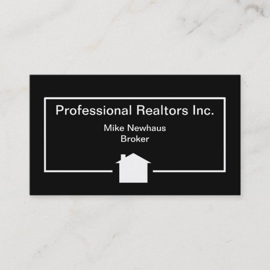 Carte De Visite Conception moderne simple d'immobiliers (Devant)
