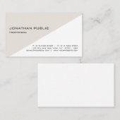 Carte De Visite Conception moderne simple et élégante (Devant / Derrière)