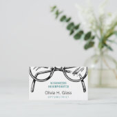 Carte De Visite Conception Optique de Lunettes Professionnelles Cl (Debout devant)