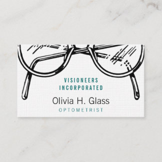 Carte De Visite Conception Optique de Lunettes Professionnelles Cl