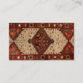 Carte De Visite Conception orientale de couverture en rouge et (Dos)