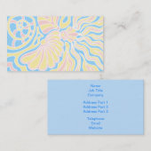 Carte De Visite Conception orientée de bord de la mer dans des (Devant / Derrière)