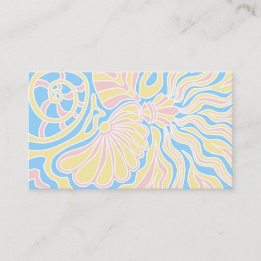 Carte De Visite Conception orientée de bord de la mer dans des (Devant)