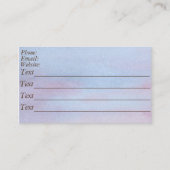 Carte De Visite conception originale vetinary d'art d'animaux (Dos)