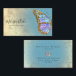 Carte De Visite conception papillon<br><div class="desc">veuillez noter que ceci est un produit imprimé sans VRAI OR FOIL</div>