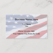 Carte De Visite Conception patriotique américaine (Devant)