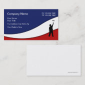 Carte De Visite Conception patriotique de peintre de Chambre (Devant / Derrière)