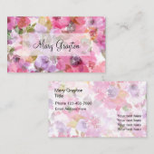 Carte De Visite Conception professionnelle de dames (Devant / Derrière)