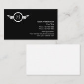 Carte De Visite Conception professionnelle de logo de monogramme (Devant / Derrière)