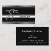 Carte De Visite Conception professionnelle de monogramme (Devant / Derrière)