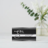 Carte De Visite Conception professionnelle de monogramme (Debout devant)