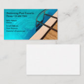 Carte De Visite Conception professionnelle de piscine (Devant / Derrière)