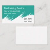 Carte De Visite Conception professionnelle élégante de peintre (Devant / Derrière)