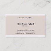 Carte De Visite Conception professionnelle élégante gracieuse inte (Dos)
