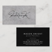 Carte De Visite Conception professionnelle en ardoise en pierre (Devant / Derrière)