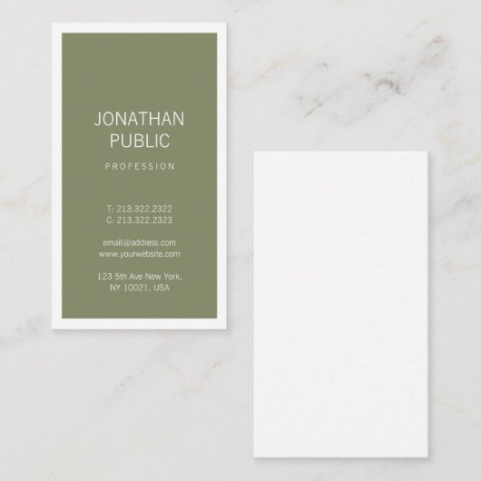 Carte De Visite Conception professionnelle et créative Nettoyant (Devant / Derrière)