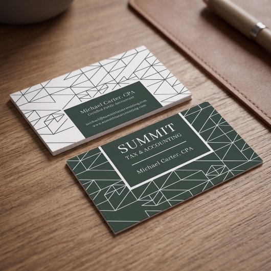 Carte De Visite Conception professionnelle géométrique moderne