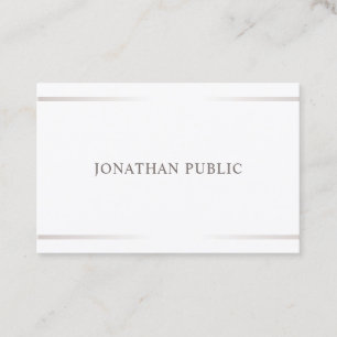 Carte De Visite Conception professionnelle minimaliste élégante