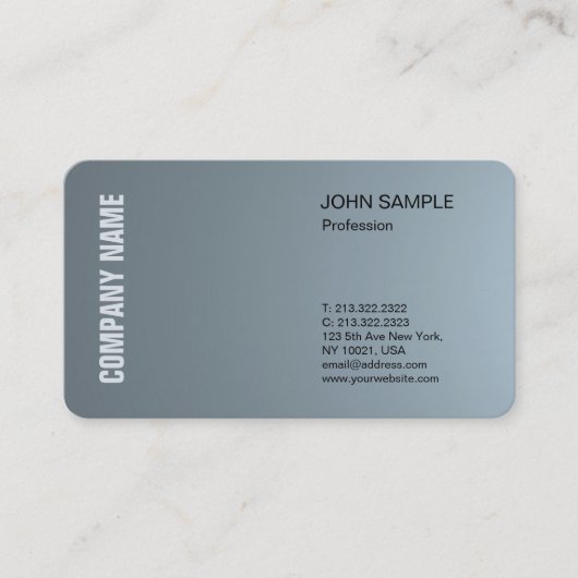 Carte De Visite Conception professionnelle moderne élégante et sim (Devant)