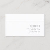 Carte De Visite Conception professionnelle moderne Modèle minimali (Dos)