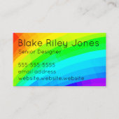 Carte De Visite Conception Rainbow personnalisable (Devant)