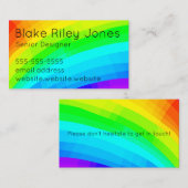 Carte De Visite Conception Rainbow personnalisable (Devant / Derrière)