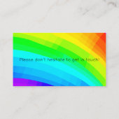 Carte De Visite Conception Rainbow personnalisable (Dos)