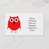 Carte De Visite Conception Red Owl (Devant)