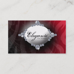 Carte De Visite Conception rouge chique