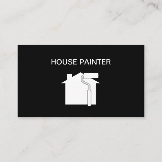 Carte De Visite Conception simple de peintre de Chambre (Devant)