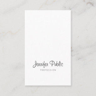 Carte De Visite Conception simple des textes manuscrits créatifs