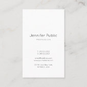 Carte De Visite Conception simple des textes manuscrits créatifs (Dos)