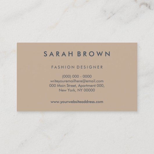 Carte De Visite Conception simple du logo Kangaroo Silhouette (Dos)