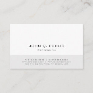 Carte De Visite Conception simple et minimaliste moderne