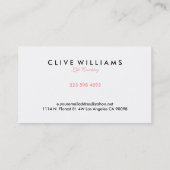 Carte De Visite Conception simple et moderne du logo de l'entraîne (Dos)