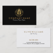 Carte De Visite Conception simple et moderne du logo de l'ornement (Devant / Derrière)