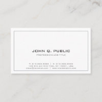 Conception simple et professionnelle Blanc minimal