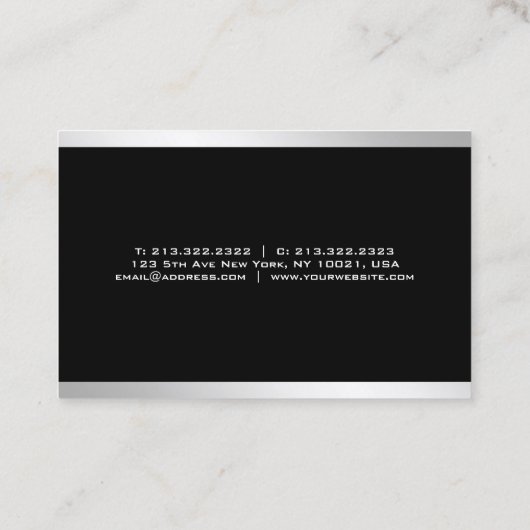 Carte De Visite Conception simple et professionnelle Conception él (Dos)