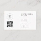 Carte De Visite Conception simple moderne élégante avec logo et co (Devant)