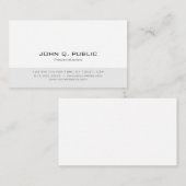 Carte De Visite Conception simple moderne professionnelle de (Devant / Derrière)