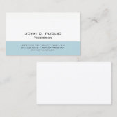 Carte De Visite Conception simple moderne professionnelle de (Devant / Derrière)