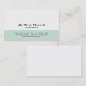 Carte De Visite Conception simple moderne professionnelle de (Devant / Derrière)